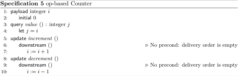 Op-based Counter